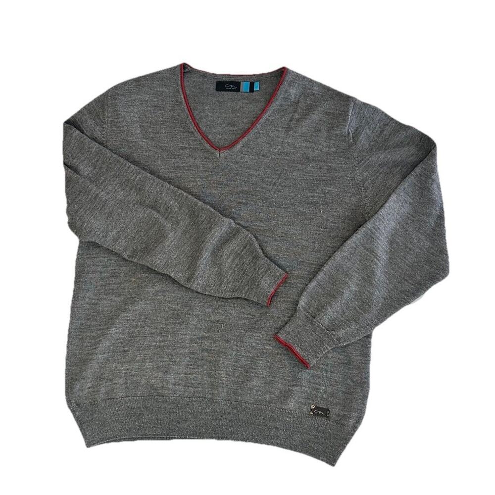 Carlos Nieto Wool Blend Men’s Grey Pullover Size L